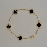 Ladies’ Onyx Clover Bracelet