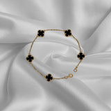 Ladies’ Onyx Clover Bracelet