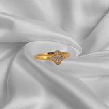 Ladies’ Petite Diamond Clover Ring