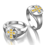 Gentlemen’s Stone Cross Signet